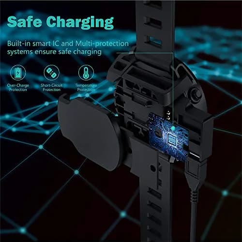 TUSITA USB Charging Cable for Garmin Fenix 3/3 HR/3 Sapphire/Quatix 3/Tactix Bravo/D2 Bravo 1M (3.3ft) Black thumbnail 6