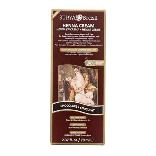 Surya Brasil Henna Cream Chocolate 2.37 Fl Oz | Vegan, Natural, Semi-Permanent Hair Color thumbnail 1