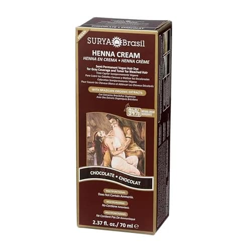 Surya Brasil Henna Cream Chocolate 2.37 Fl Oz | Vegan, Natural, Semi-Permanent Hair Color thumbnail 5