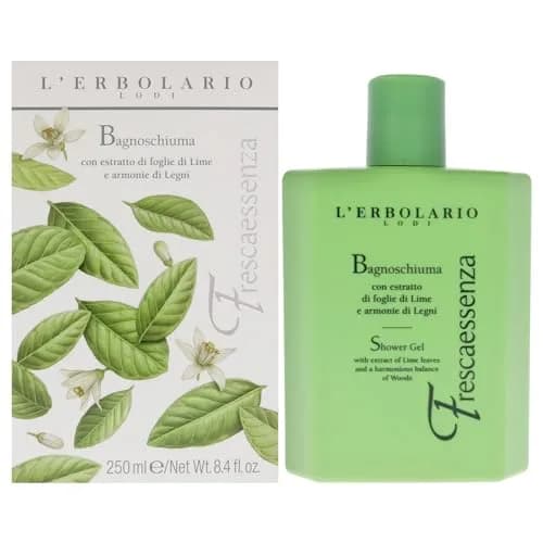 L'Erbolario Shower Gel – Toning Body Soap with Plant Extracts & Vitamin E – Energizing Body Wash with Woody, Citrus Scent - Frescaessenza - 8.4 oz thumbnail 1