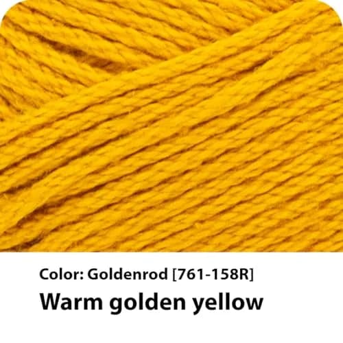 Lion Brand Yarn 24/7 Cotton Yarn Goldenrod 100g (3.5oz) | Mercerized Cotton for Crochet & Knitting thumbnail 2