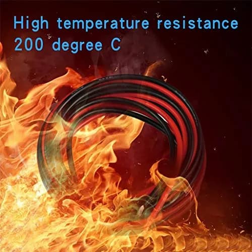 BNTECHGO 16 AWG Silicone Wire Red Black 10ft | High Temp, Tinned Copper thumbnail 4