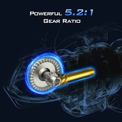 KastKing Centron Lite Spinning Fishing Reel Size 2000 White | 8.5kg Max Drag, 10+1 BB, 260g (0.6lb), CNC Aluminum Spool, 5.2:1 Gear Ratio thumbnail 4