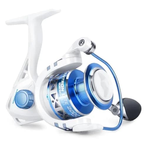 KastKing Centron Lite Spinning Fishing Reel Size 2000 White | 8.5kg Max Drag, 10+1 BB, 260g (0.6lb), CNC Aluminum Spool, 5.2:1 Gear Ratio thumbnail 1