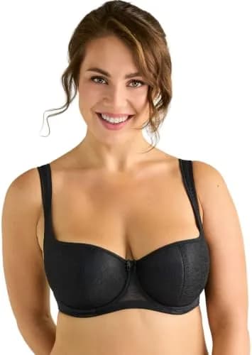 Rosme Women's Lace Balconette Bra D 40 | Natural Support & Comfort (110 characters) thumbnail 3