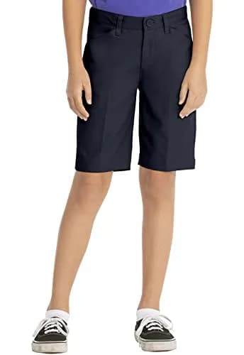 Classroom Big Girls Flat Front Low Rise Shorts 16 | Durable School Uniform Essential thumbnail 1
