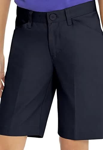 Classroom Big Girls Flat Front Low Rise Shorts 16 | Durable School Uniform Essential thumbnail 4