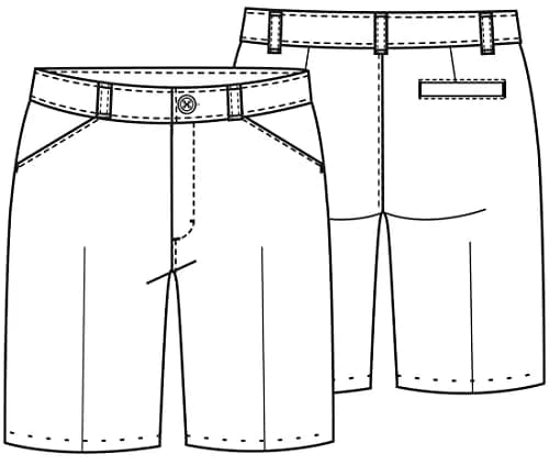 Classroom Big Girls Flat Front Low Rise Shorts 16 | Durable School Uniform Essential thumbnail 5