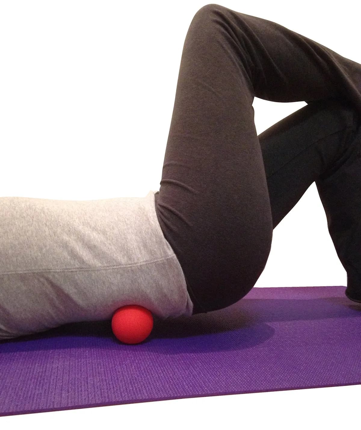 Kieba Massage Lacrosse Balls (2.5 in / 6.35 cm) for Myofascial Release, Trigger Point Therapy, Muscle Knots, Yoga Therapy | Set of 2 Firm Balls (Blue and Red) - view 2