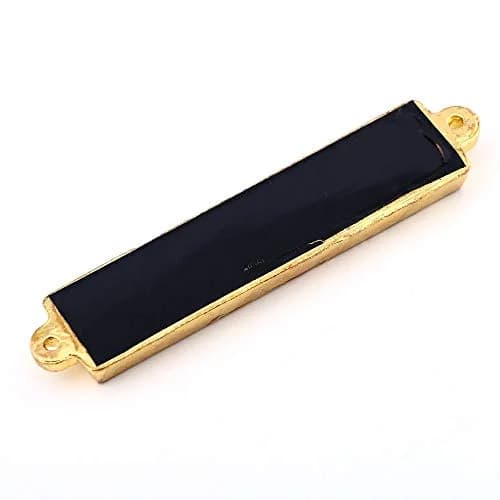Holy Land Market Gold Plated 10 Commandments Mezuzah with Scroll Inside (Cavity in Back is About 3 Inches) (Green, Ten Commandments) | Sacred Jewish Home Decor thumbnail 3