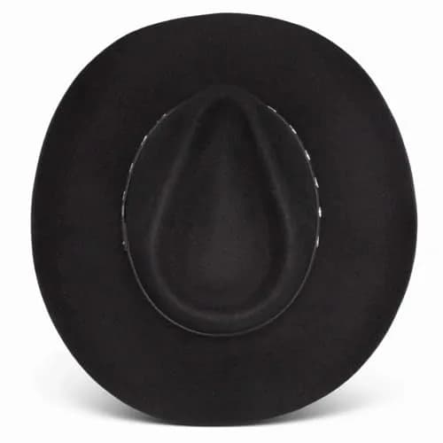 RESISTOL Briscoe 3X Cowboy Hat Black | Wool Felt Western Hat for Men (7 1/4) in India thumbnail 5
