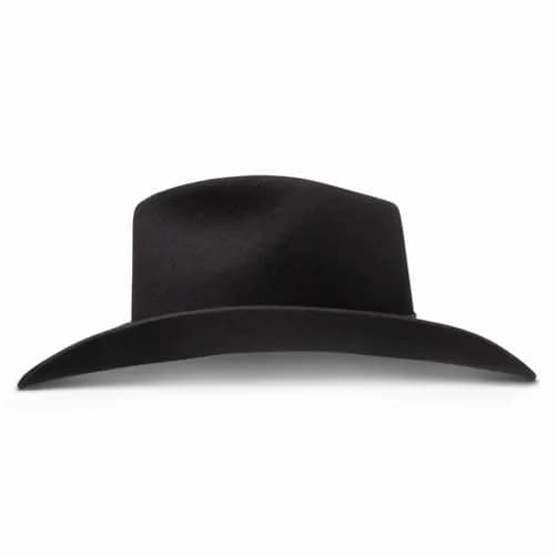 RESISTOL Briscoe 3X Cowboy Hat Black | Wool Felt Western Hat for Men (7 1/4) in India thumbnail 3