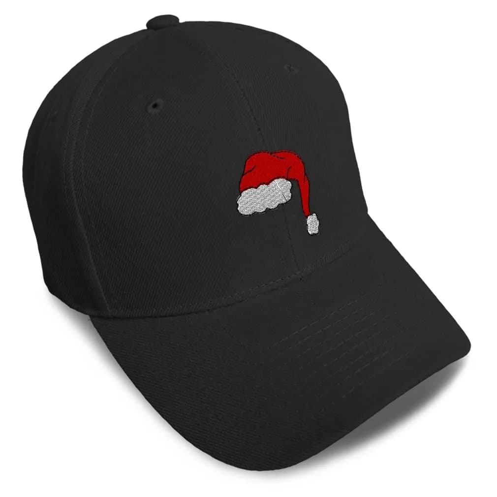 Speedy Pros Baseball Caps for Men & Women Embroidered Santa Hat | Festive Acrylic Design (One Size)