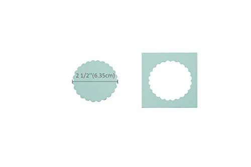 BiraBira Scalloped Circle Punch 2.5 inch | Paper Crafting Scrapbooking Tool thumbnail 2