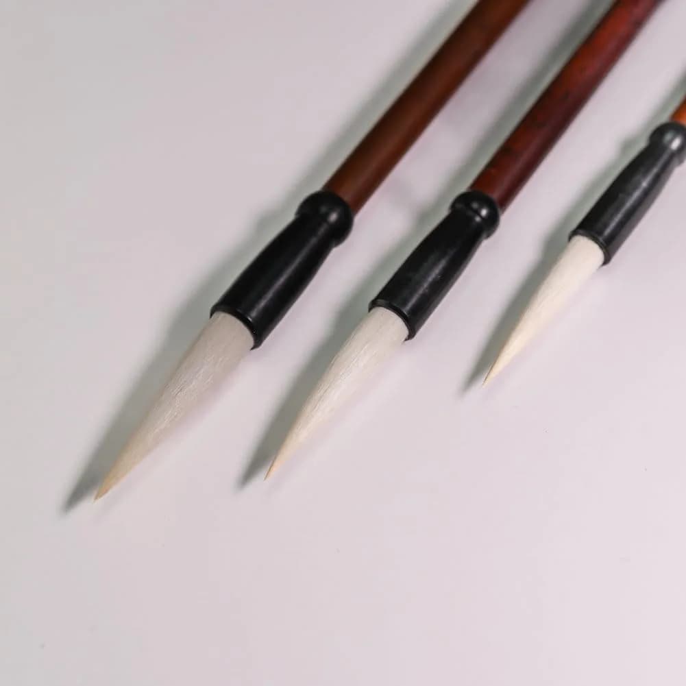 Easyou Hu Brush Chinese Calligraphy Brush Set L+M+S | Pure Goat Hair for Beginners - view 9