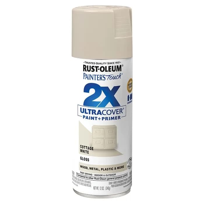 Rust-Oleum Painter's Touch 2X Navajo White Gloss Spray Paint, 340g (12 Oz) | Indoor/Outdoor - main product image