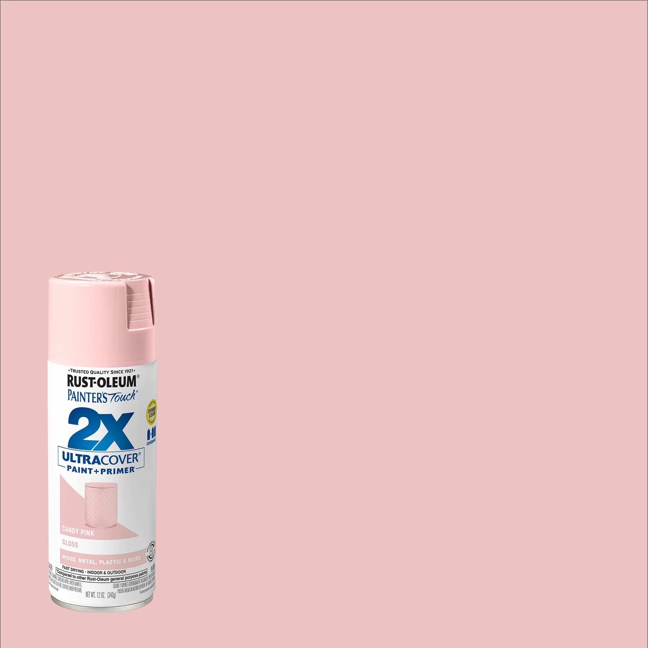 Rust-Oleum Painter's Touch 2X Candy Pink Gloss Spray Paint - 12 Oz Can (Pack of 6) - view 2