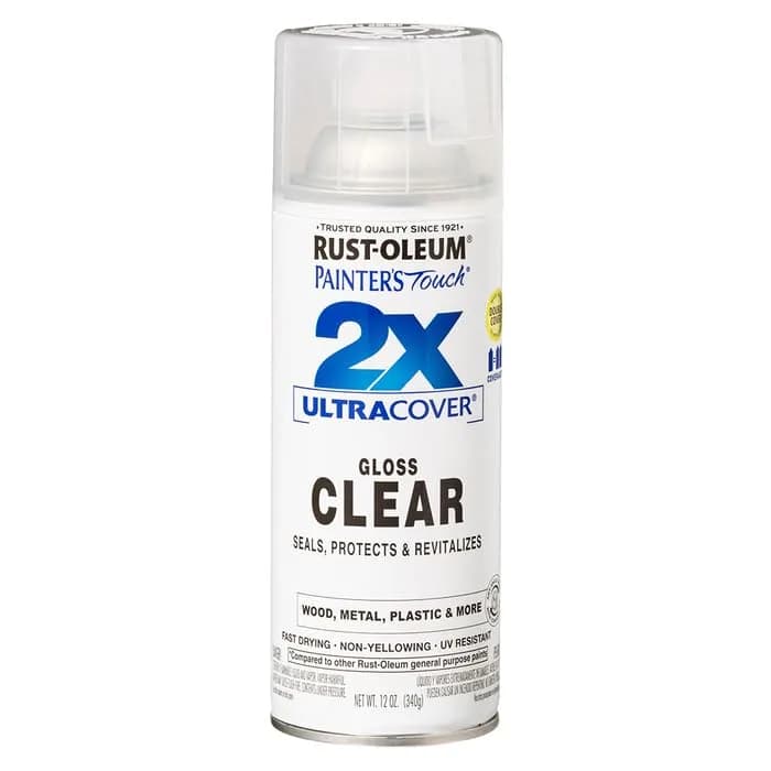 Rust-Oleum Painter's Touch 2X Ultra Cover Spray Paint, Gloss Clear, 12 Oz (Pack of 6) - view 3