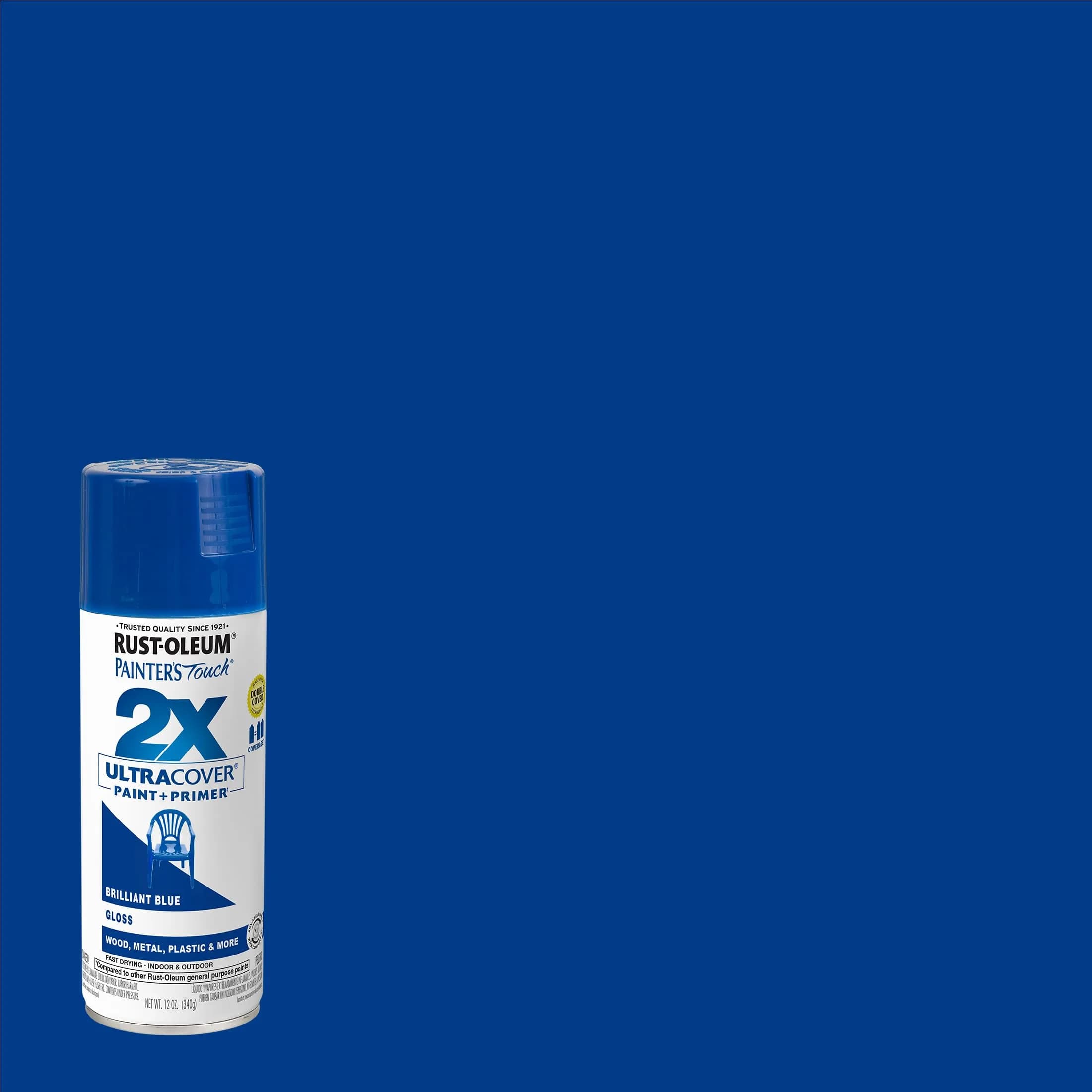Rust-Oleum Painter's Touch 2X Ultra Cover Brilliant Blue Gloss Spray Paint - 6 Pack - view 2