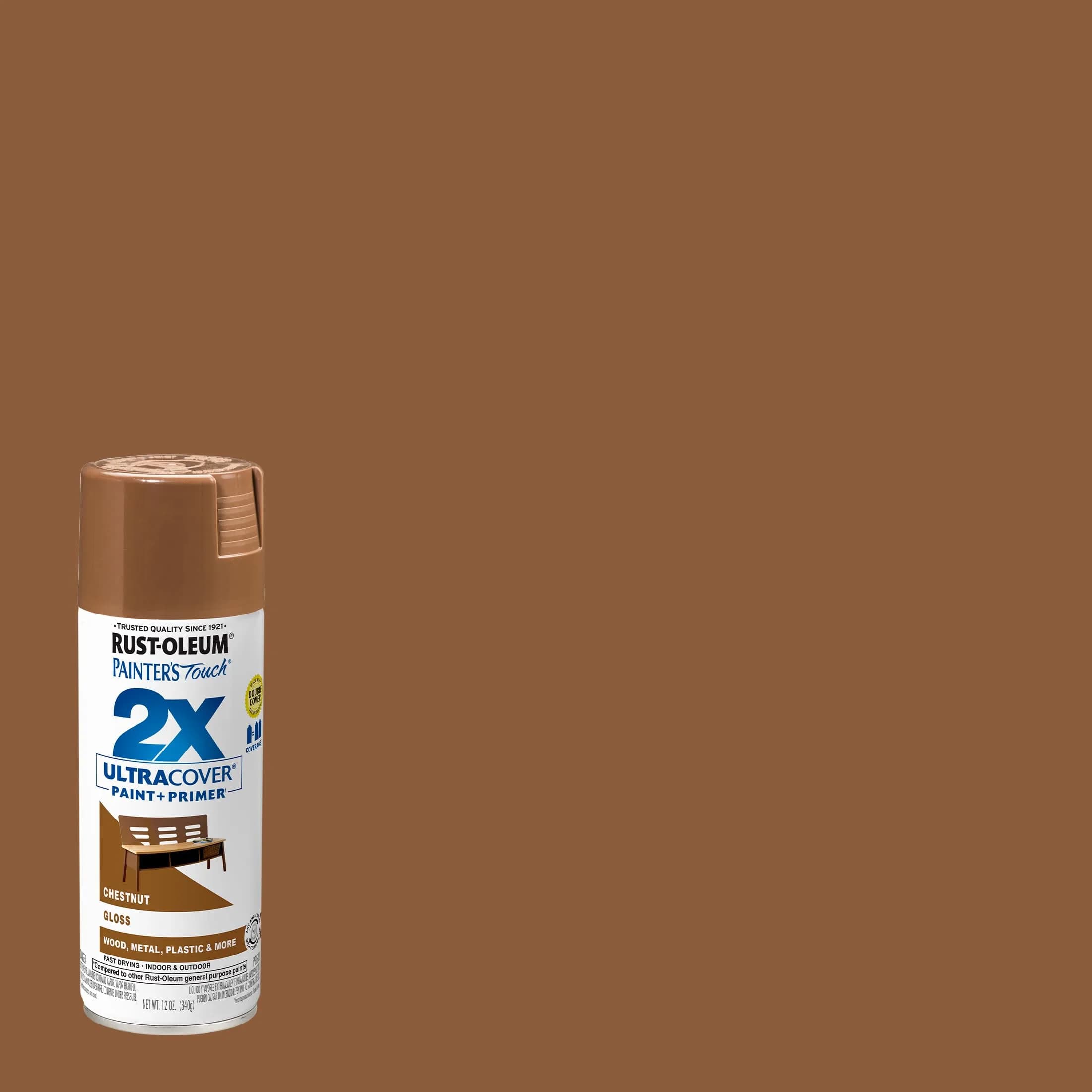 Rust-Oleum Painter's Touch 2X Gloss Chestnut Spray Paint, 12 Oz (6 Pack) - view 2