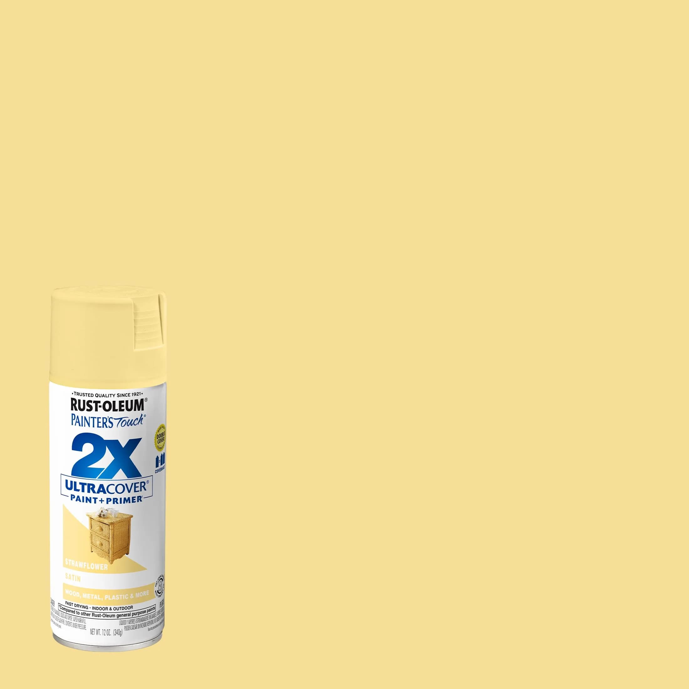 Rust-Oleum Painter's Touch 2X Ultra Cover Spray Paint, Satin Strawflower - view 2
