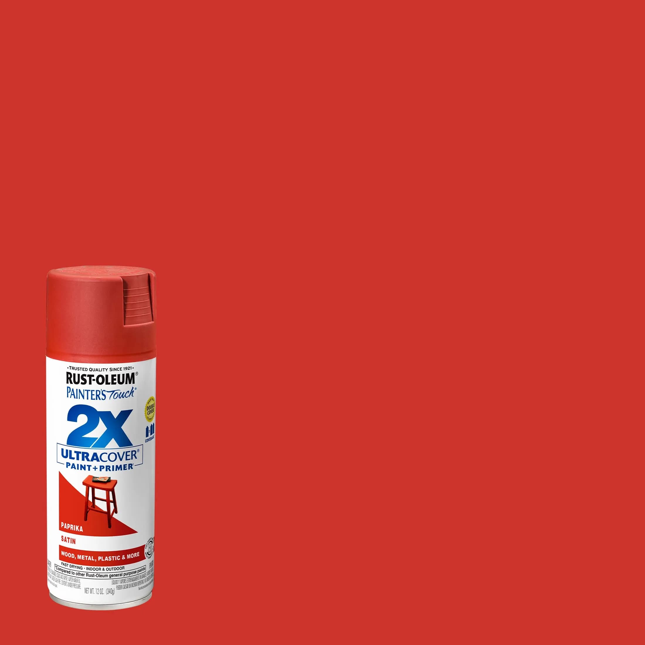 Rust-Oleum Painter's Touch 2X Satin Paprika Spray Paint - 340g (12 Oz) - view 2