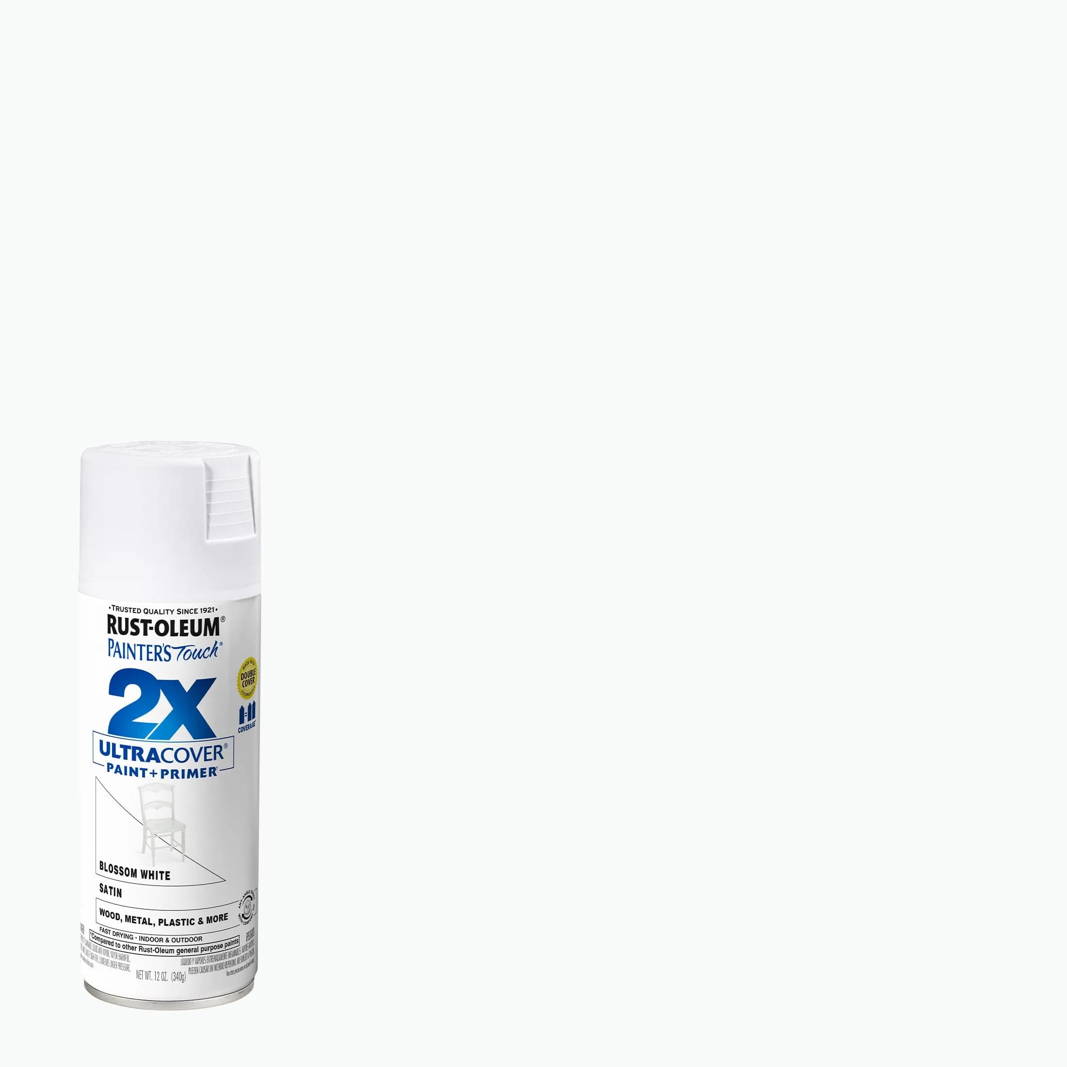 Rust-Oleum Painter's Touch 2X Ultra Cover Satin Blossom White Spray Paint - 340g (12 Oz) - view 2