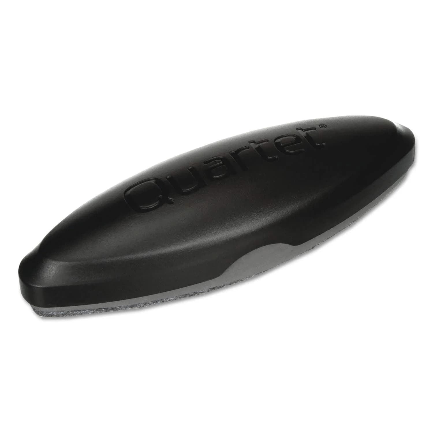 Quartet Magnetic 2-in-1 Whiteboard & Chalkboard Eraser, Black, 17.1 cm (6.5" L x 2" W x 1.38" H) | Pack of 12 — Black