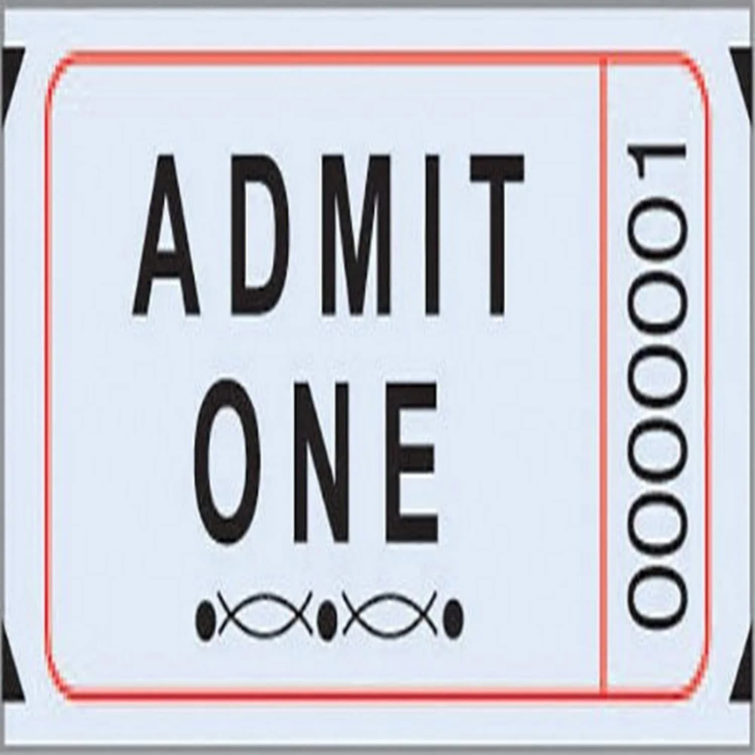 PREMIER SOUTHERN TICKET Single Ticket Roll, Blue | 2000 Tickets, 2" x 1" | Easy Raffle & Event Use — Blue