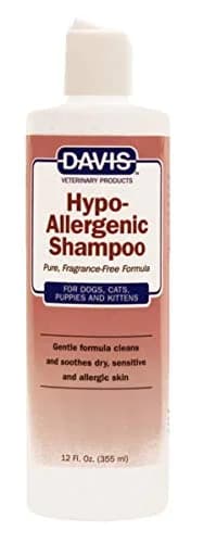 Davis Hypoallergenic Pet Shampoo, 12 oz (HS12) | Tearless, Fragrance-Free for Sensitive Skin Pets thumbnail 1