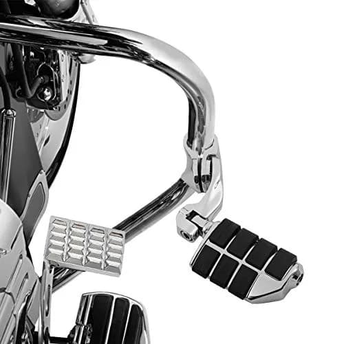 XFMT Motorcycle Highway Pegs 1.25" Short Angled Footrest | Fits Harley Touring, Softail, Sportster with 1 1/4" Engine Guard thumbnail 7