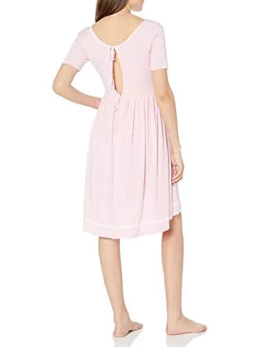 Rosie Pope Short Sleeve Empire Waist Slip | Blush Heather, Medium | Fashionable & Comfortable thumbnail 2