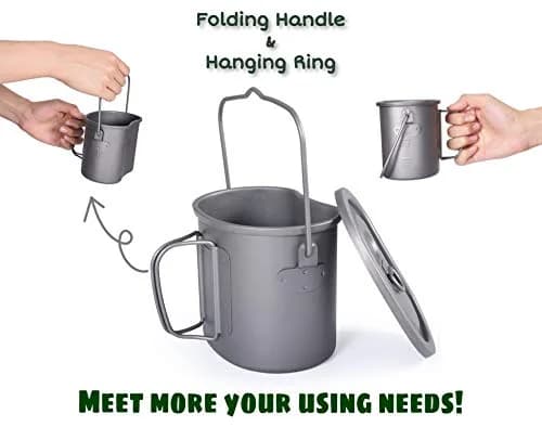 Boundless Voyage Titanium Pot with Wood Stove Set 800ml | Ultralight Camping Cookware thumbnail 6
