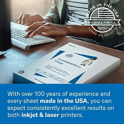 Hammermill Premium Inkjet & Laser Printer Paper 24 Lb, 8.5 x 11-5 Ream (2,500 Sheets) | 97 Bright, Acid-Free thumbnail 7