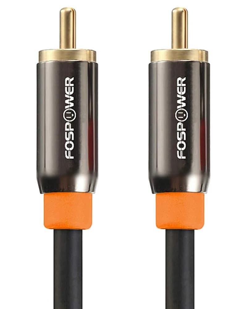 FosPower Digital Coaxial Audio Cable 1.83m (6ft) | Premium S/PDIF RCA Male to Male for Home Theater, HDTV, Subwoofer, Hi-Fi Systems - main product image