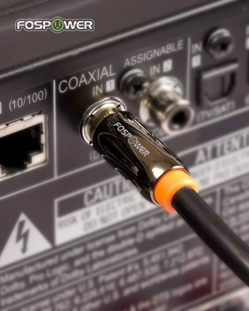 FosPower Digital Coaxial Audio Cable 1.83m (6ft) | Premium S/PDIF RCA Male to Male for Home Theater, HDTV, Subwoofer, Hi-Fi Systems - view 2
