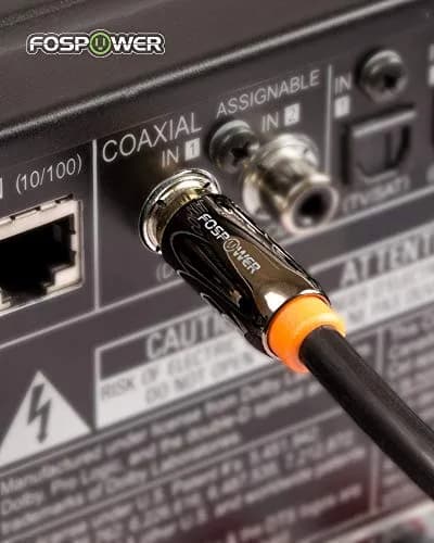 FosPower Digital Coaxial Audio Cable 1.83m (6ft) | Premium S/PDIF RCA Male to Male for Home Theater, HDTV, Subwoofer, Hi-Fi Systems thumbnail 2