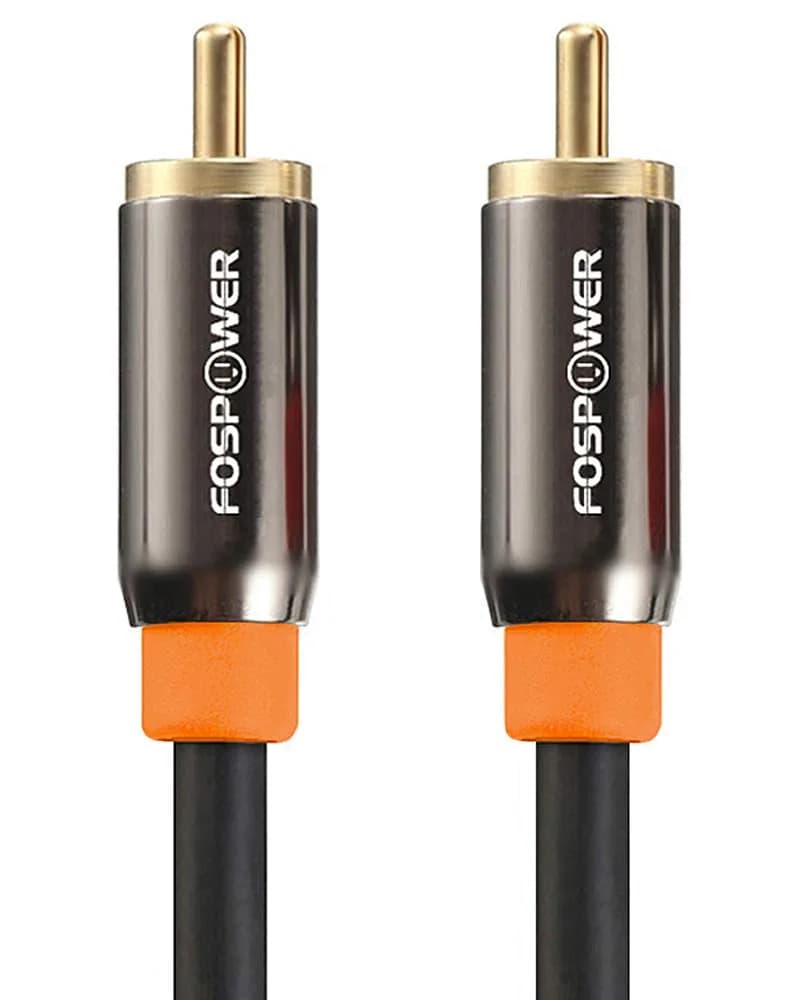 FosPower Digital Coaxial Audio Cable 0.91m (3ft) | Premium S/PDIF RCA Male to Male for Home Theater, HDTV, Subwoofer, Hi-Fi Systems - main product image