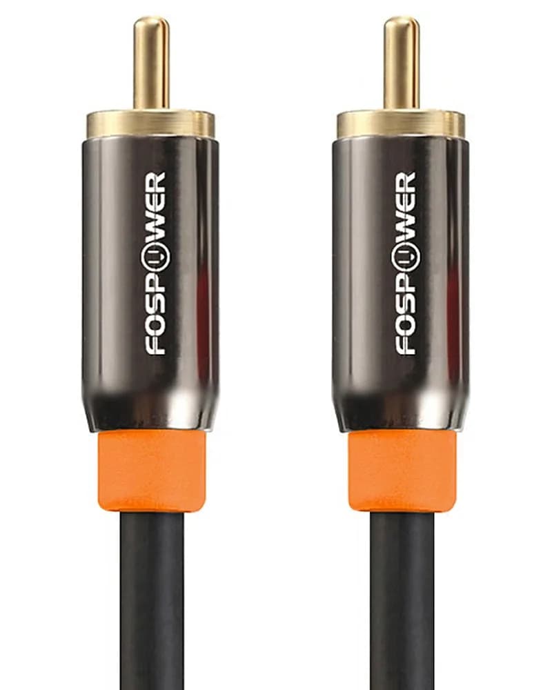 FosPower Digital Coaxial Audio Cable 3m (10ft) | Premium S/PDIF RCA Male to Male for Home Theater, HDTV, Subwoofer, Hi-Fi Systems - main product image