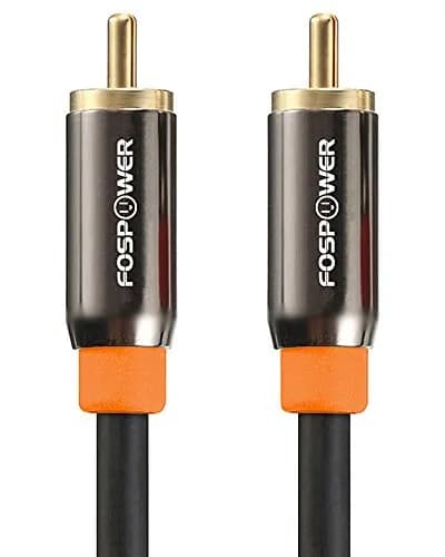 FosPower Digital Coaxial Audio Cable 3m (10ft) | Premium S/PDIF RCA Male to Male for Home Theater, HDTV, Subwoofer, Hi-Fi Systems thumbnail 1
