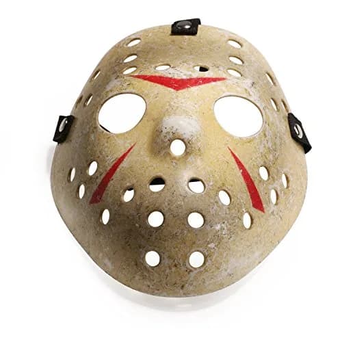 CASA CLAUSI Halloween Hockey Mask Cosplay Costume Prop for Kids Ages 3-8 | Lightweight Breathable Yellow Horror Mask thumbnail 3