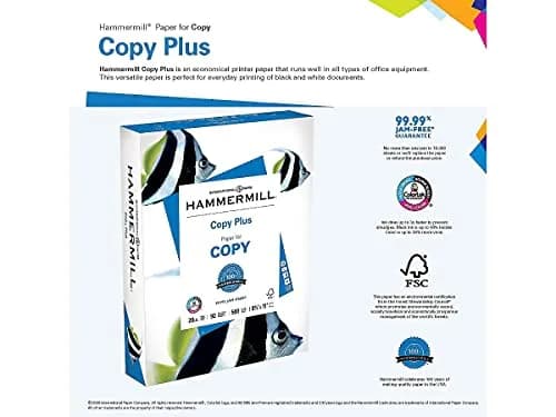 Hammermill Printer Paper, 20 lb Copy Paper, 11 x 17-5 Ream (2,500 Sheets) | 92 Bright, Jam-Free thumbnail 3