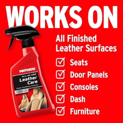 Mothers All-In-One Leather Care 12 oz | Deep Clean, Condition & Protect Leather thumbnail 5