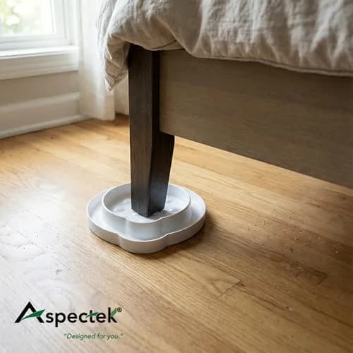 ASPECTEK Bed Bug Detector and Interceptor, Pack of 4 | Safe, Eco-Friendly Bug Trap for Monitoring and Prevention thumbnail 6