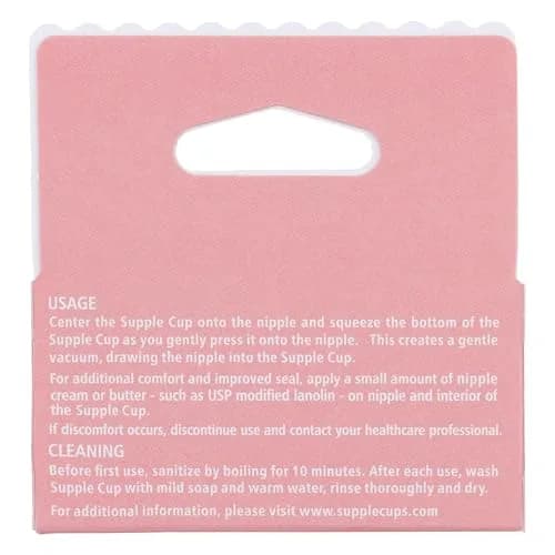 Supple Cups Size 1 for Flat, Shy, Inverted Nipples | Clinically Proven Latch Aid thumbnail 2