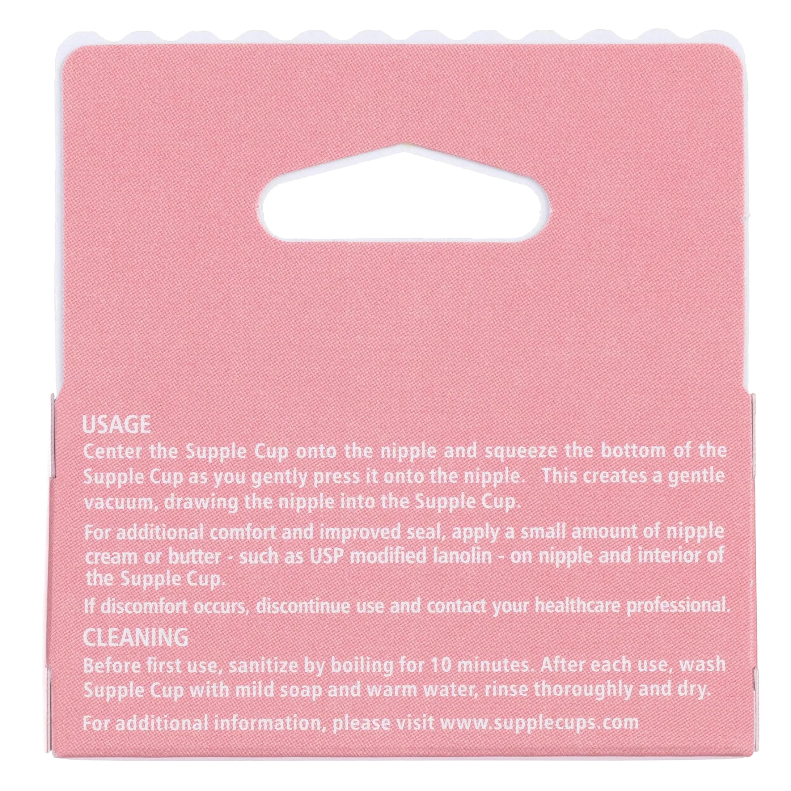 Supple Cups Flat, Shy and Inverted Nipples Solution Size 2 Pink | Clinically Proven Latch Aid - view 2