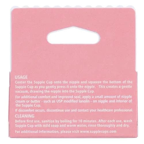 Supple Cups Flat, Shy and Inverted Nipples Solution Size 2 Pink | Clinically Proven Latch Aid thumbnail 2