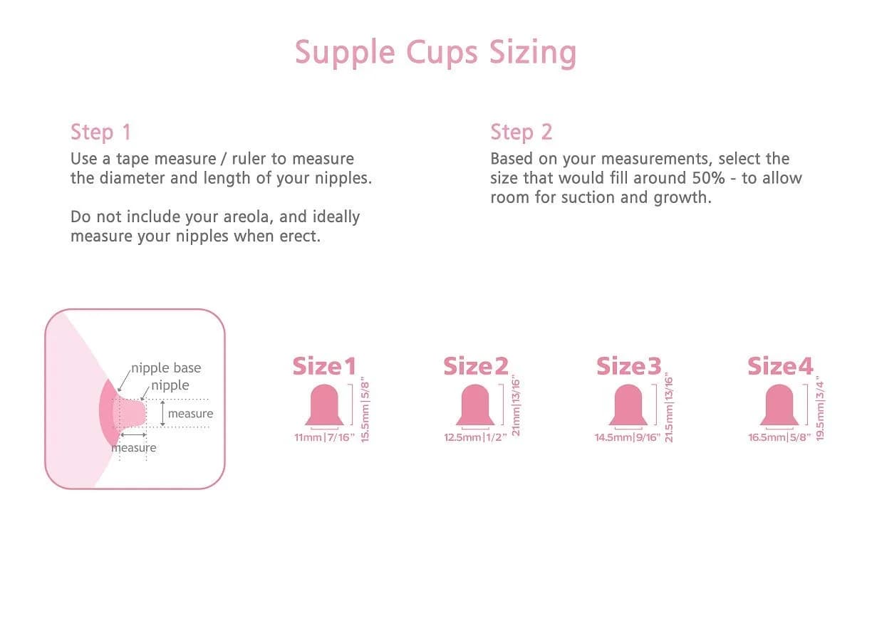 Supple Cups Size 3 Nipple Corrector for Flat, Shy, Inverted Nipples | Clinically Proven Latch Aid - view 4
