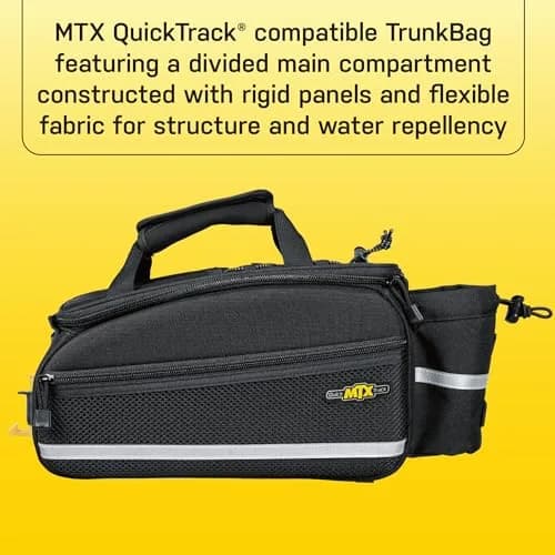 Topeak Vehicle_Bag 8L | QuickTrack Rear Rack Bag with Water Bottle Holder thumbnail 3