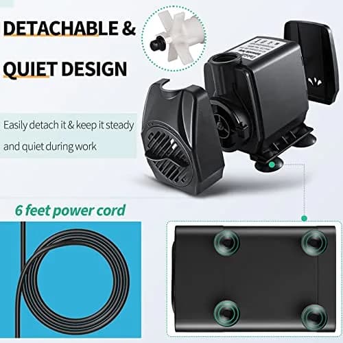 Uniclife UL400 Submersible Water Pump 400 GPH | Quiet, Detachable, Long Life thumbnail 5